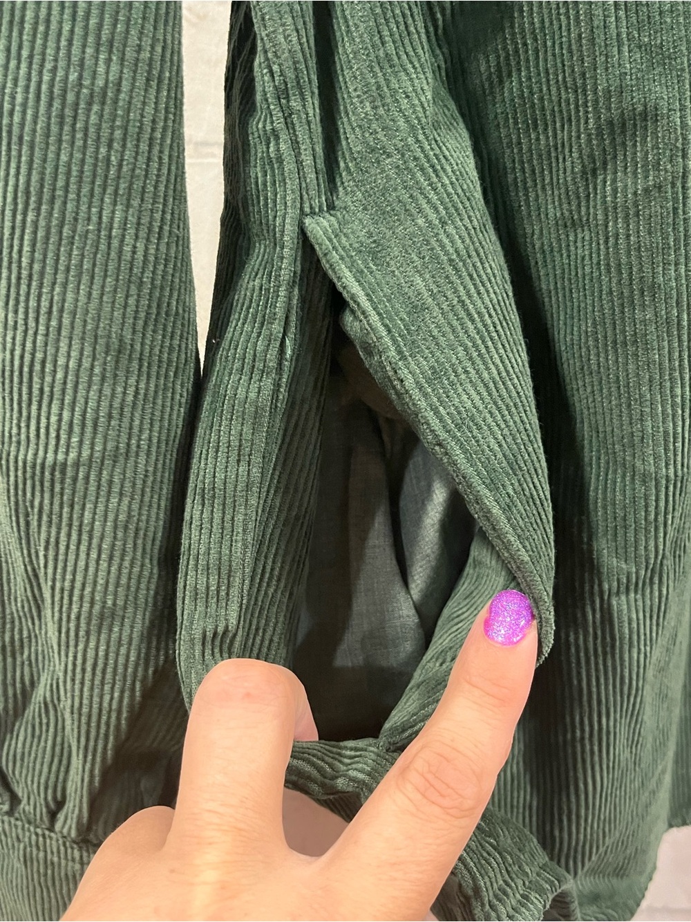 Levi's Green Corduroy Jean Jacket